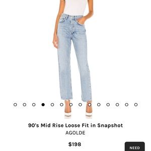 Agolde 90’s Mid Rise Loose Fit Jeans